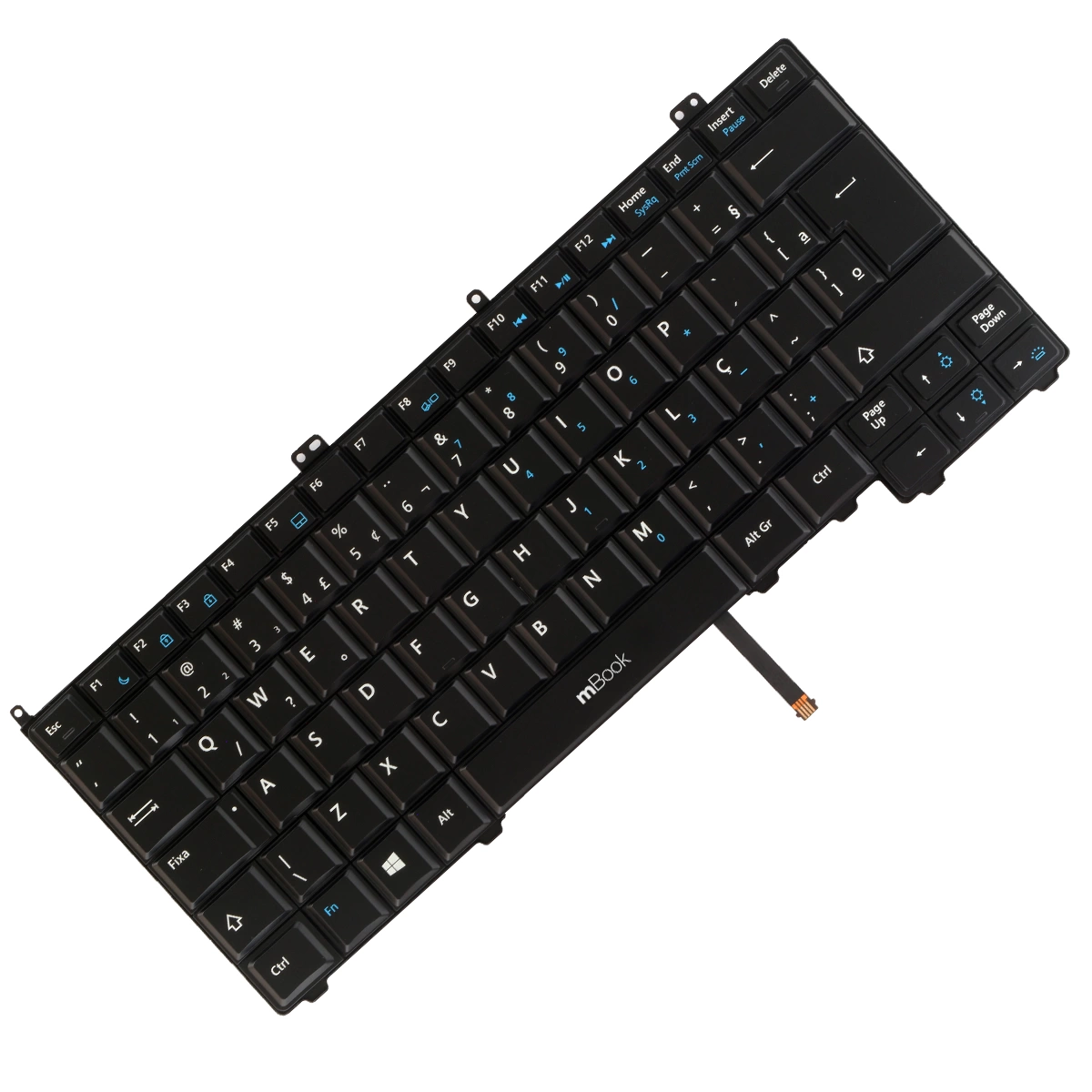Teclado para Dell compatível com NSK-LDABC 1B Com Led Sem Ps Teclado para Dell compatível com NSK-LDABC 1B Com Led Sem Ps