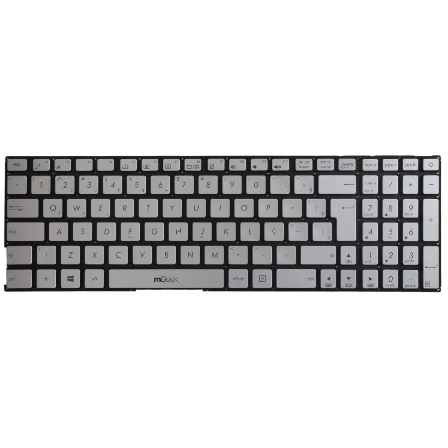 Teclado mBook para Asus X540YA BR Prata