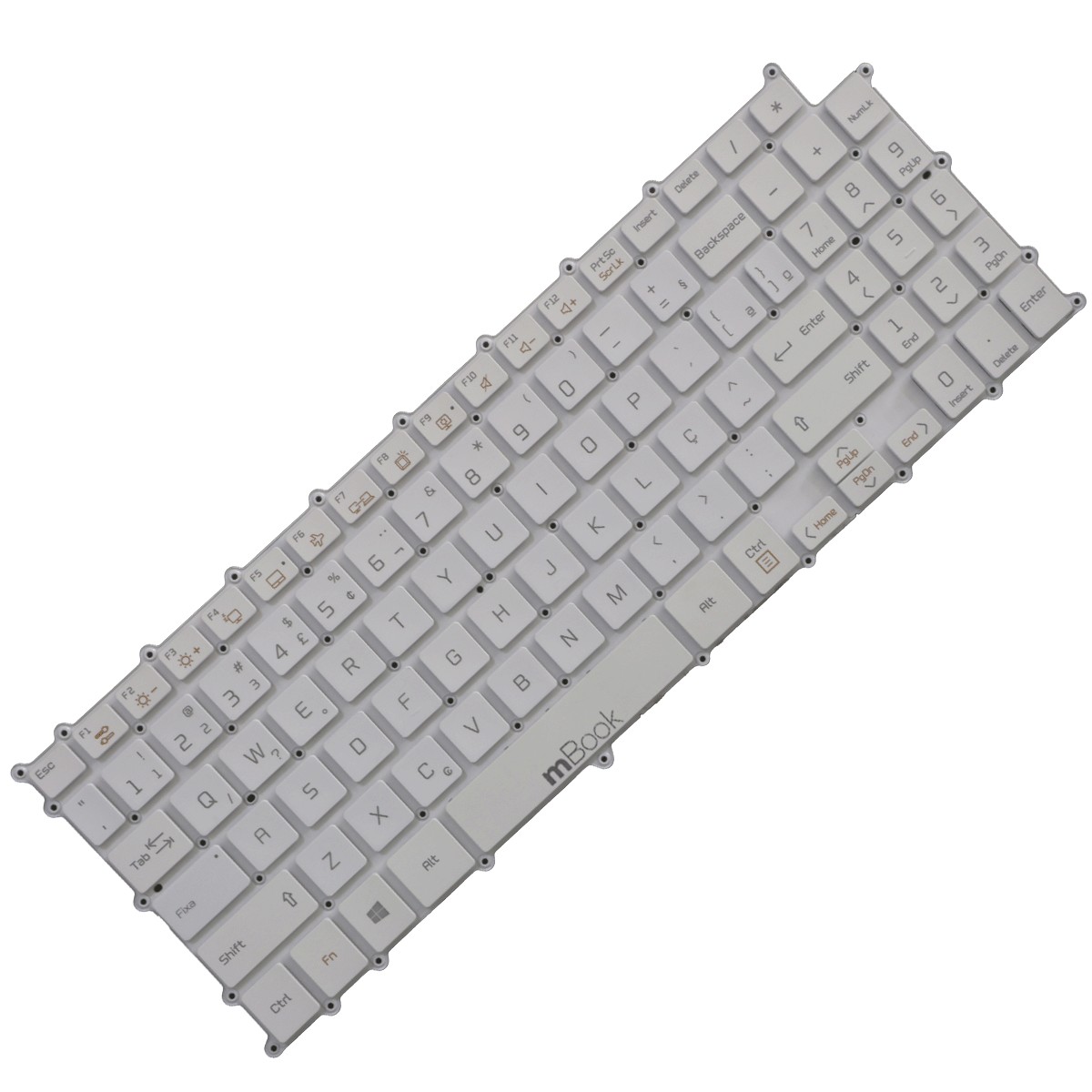 Teclado para notebook compatível com LG Gram 15z980-m