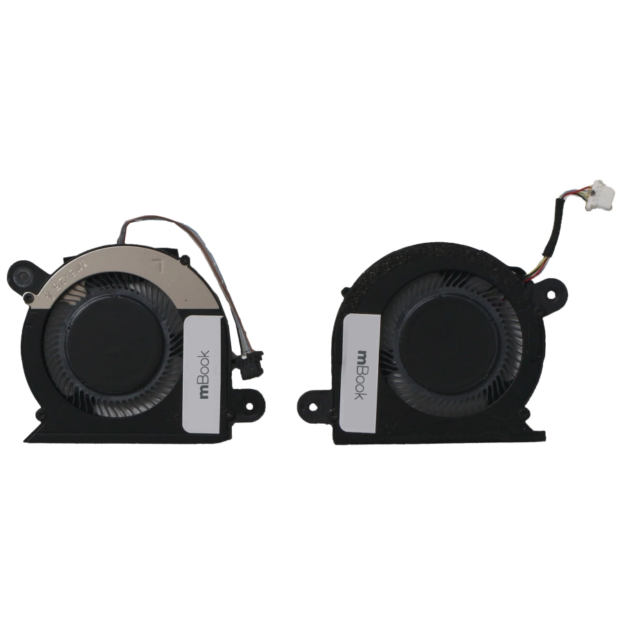Par Cooler Fan Ventoinha Cpu Gpu para Dell Xps 13 9300, 9310