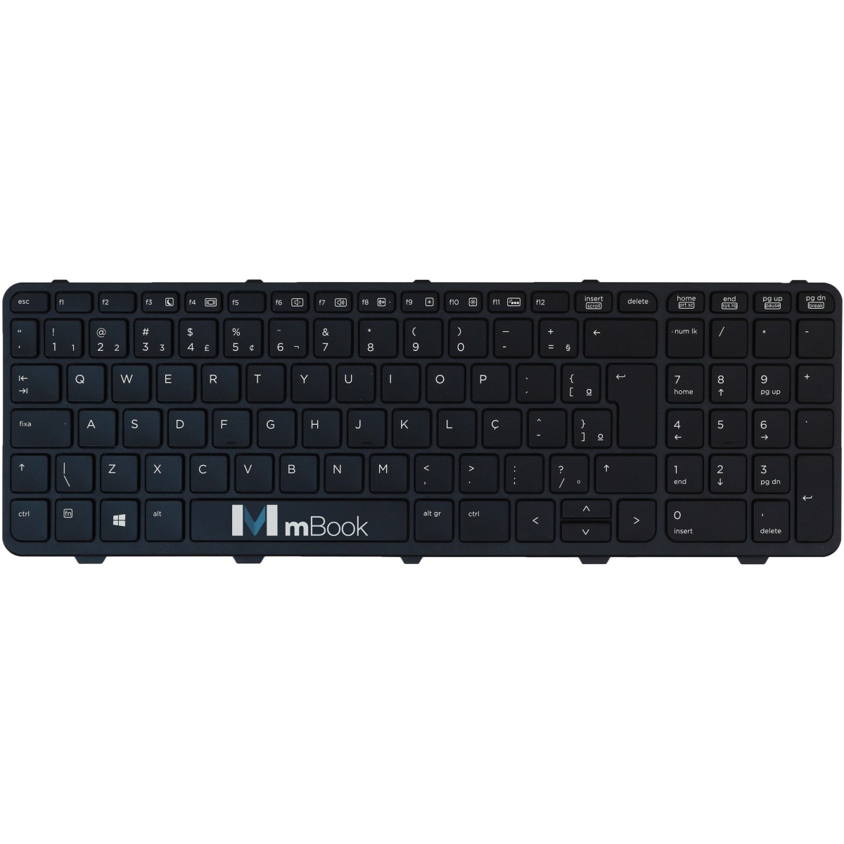 Teclado Compatível com sg-61320-2fa BR com LED, 