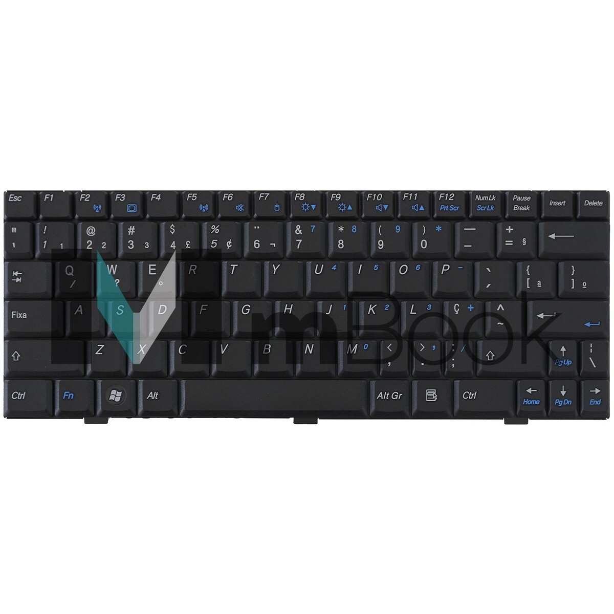 Teclado para Notebook compatível com v022305as2, 