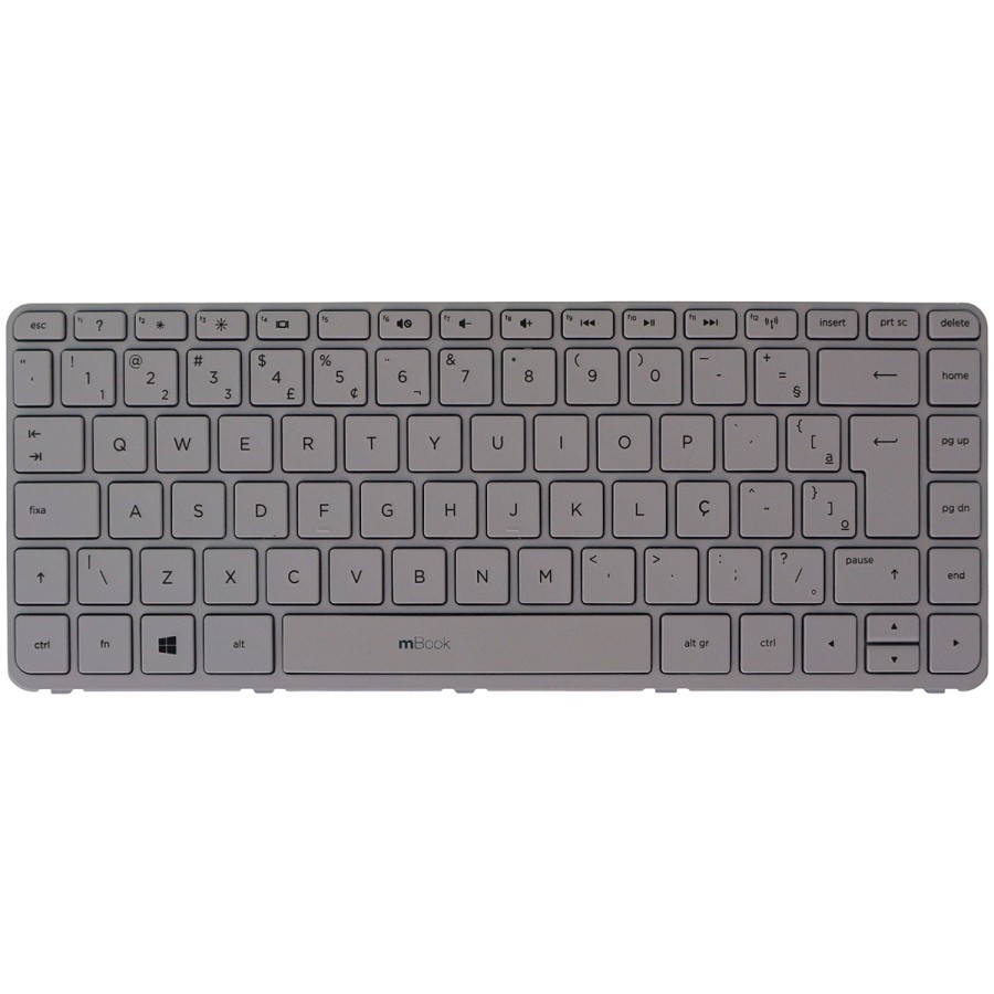 Teclado para HP Pavilion V139202AR1 757922-201 Branco BR, 