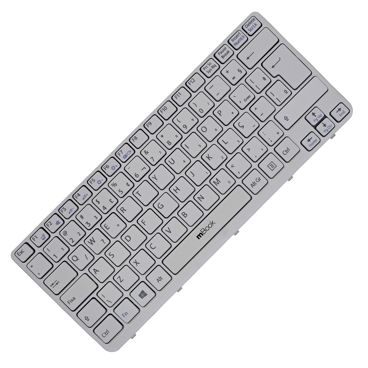 Teclado Sony Vaio SVE141D11U SVE1413CCXW Branco Com Frame Teclado Sony Vaio SVE141D11U SVE1413CCXW Branco Com Frame