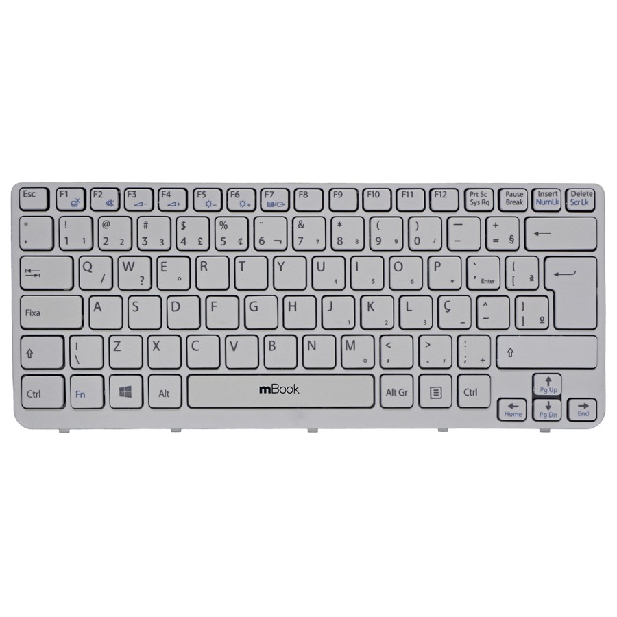 Teclado Sony Vaio SVE141D11U SVE1413CCXW Branco Com Frame