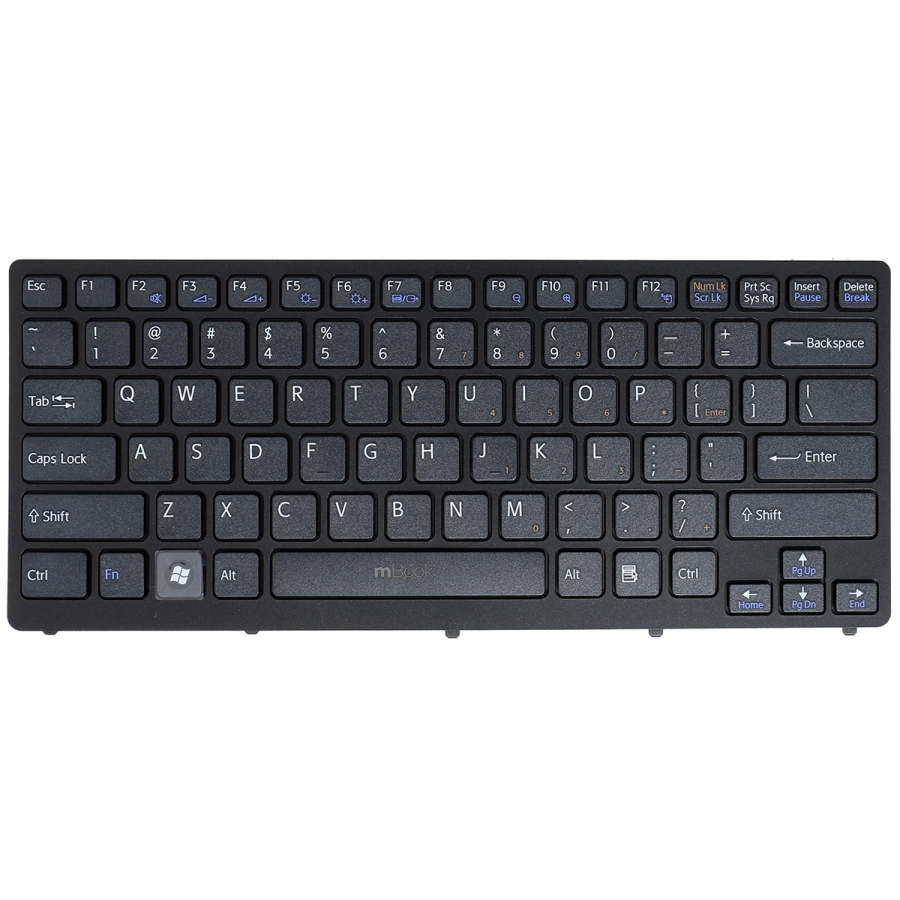 Teclado Vpc-cw Pcg-61111 Pcg-61112 Pcg-61411 Pcg-61113 Preto