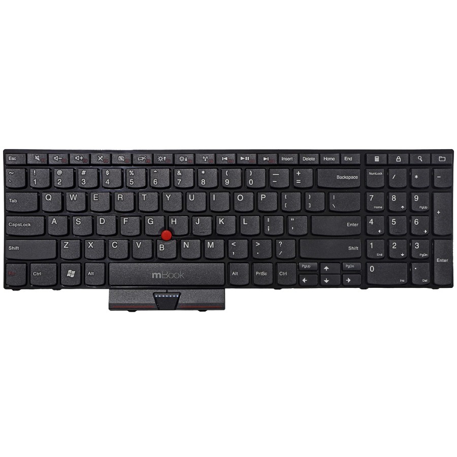 Teclado para Lenovo compatível com PN 04W0866 Layout US