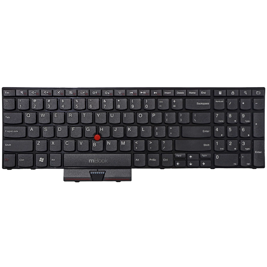 Teclado para Lenovo compatível com PN 04W0902 Layout US