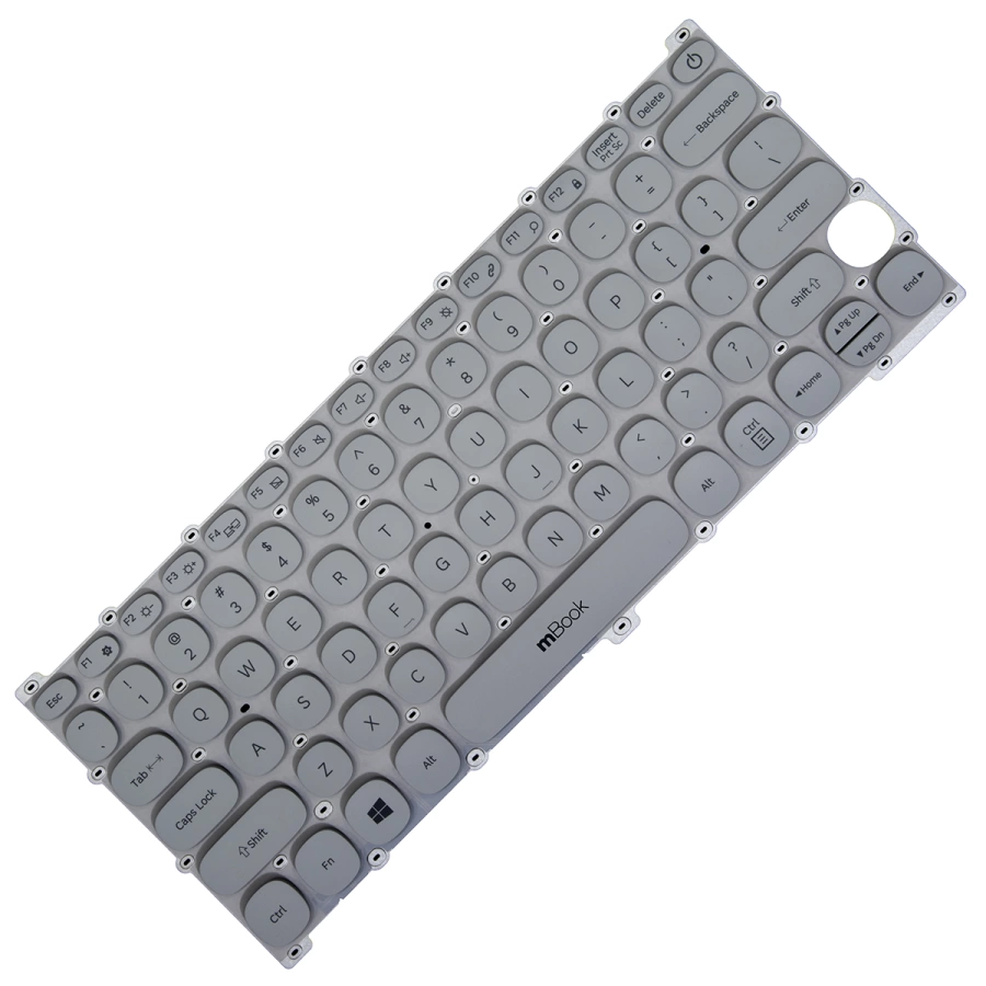 Teclado para Samsung Np530xbb Cinza Layout Us, 