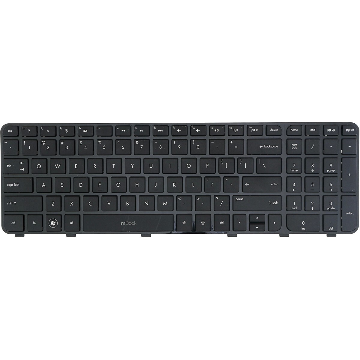 Teclado Hp Pavilion 698952-001 DV6-7000 DV6-7100 Com Moldura, 