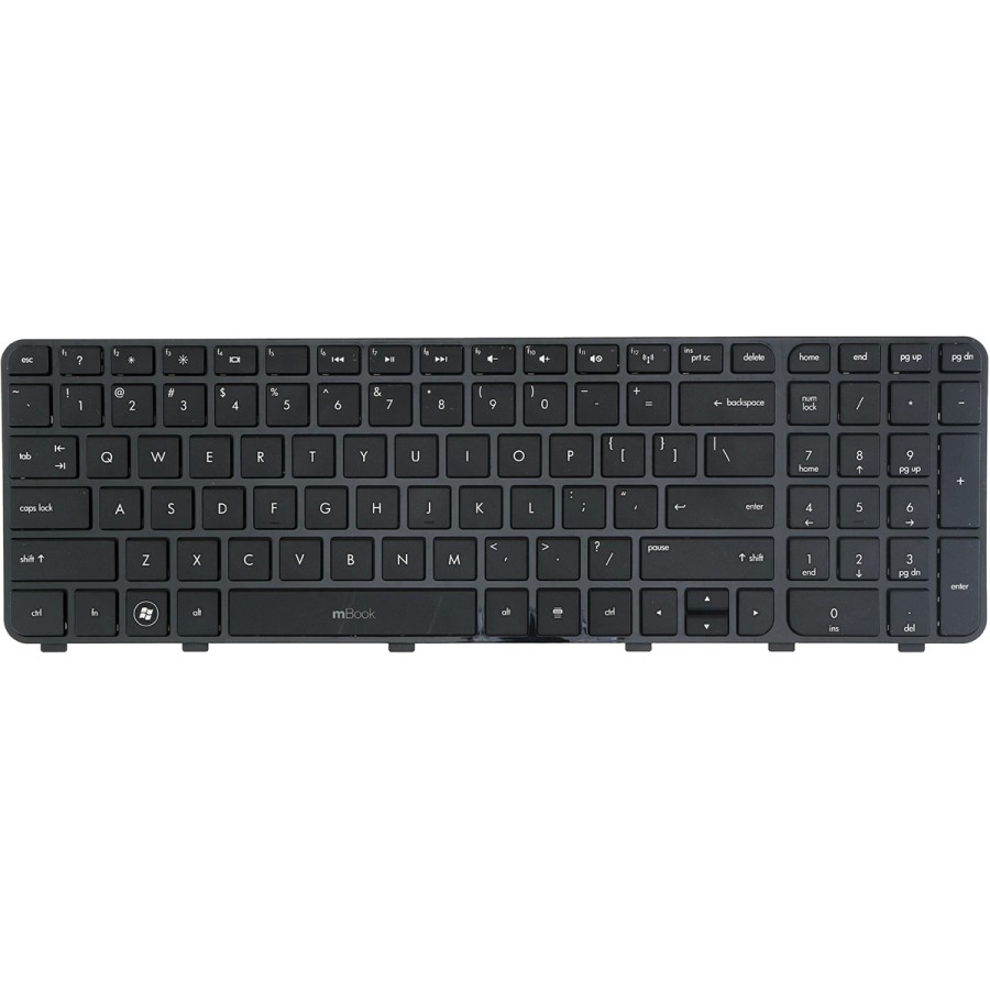 Teclado Hp Pavilion 698952-001 DV6-7000 DV6-7100 Com Moldura