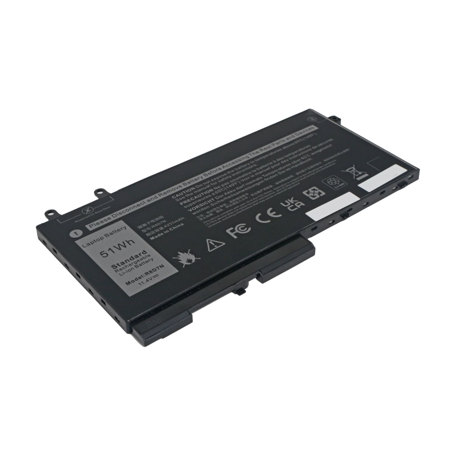 Bateria para Dell compatível com 0W8GMW 1V1XF 4GVMP 51Wh