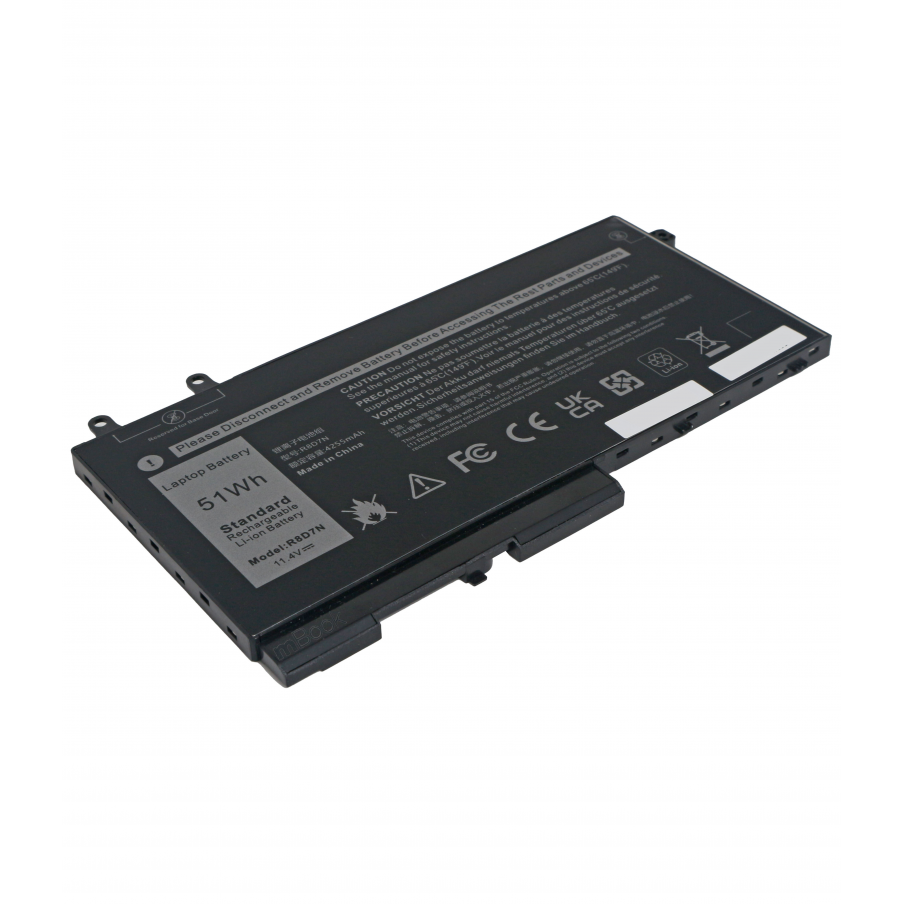 Bateria para Dell compatível com 0W8GMW 1V1XF 4GVMP 51Wh