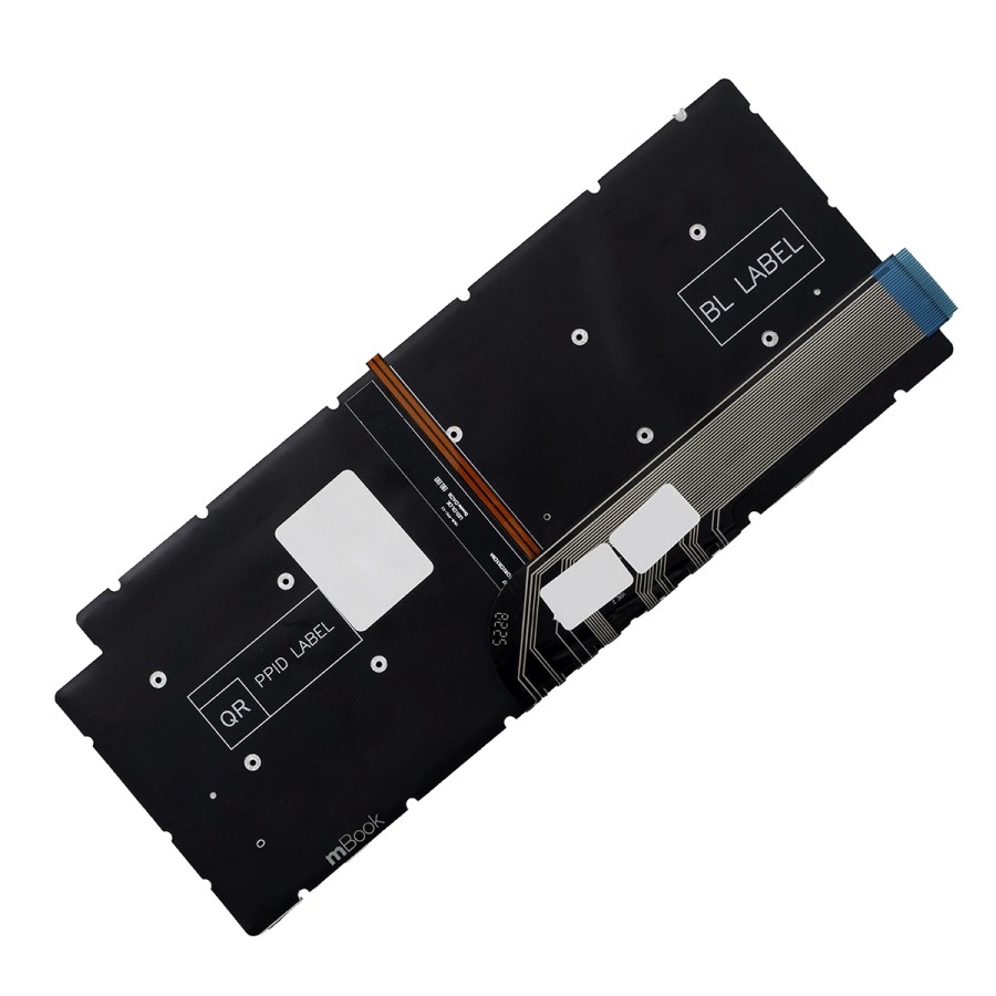 Teclado compatível com Dell Inspiron 5409 Cinza com Led