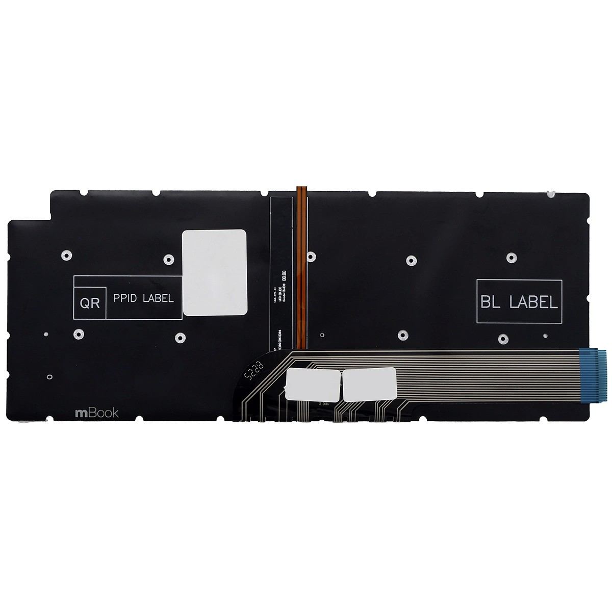 Teclado compatível com Dell Inspiron 14-7490 Cinza com Led, 