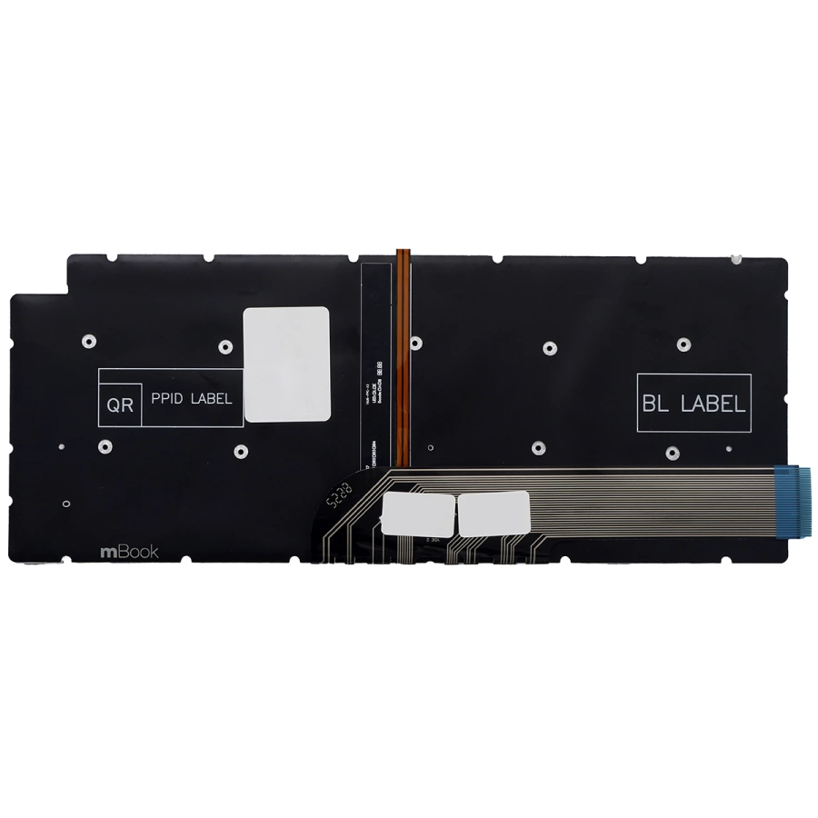 Teclado compatível com Dell 13-7391 , 13-5493 Cinza com Led