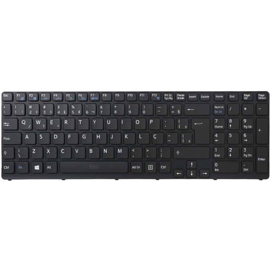 Teclado P/ Sony Vaio Sve151g11l Sve151d11m Sve151g11m Sve15, 
