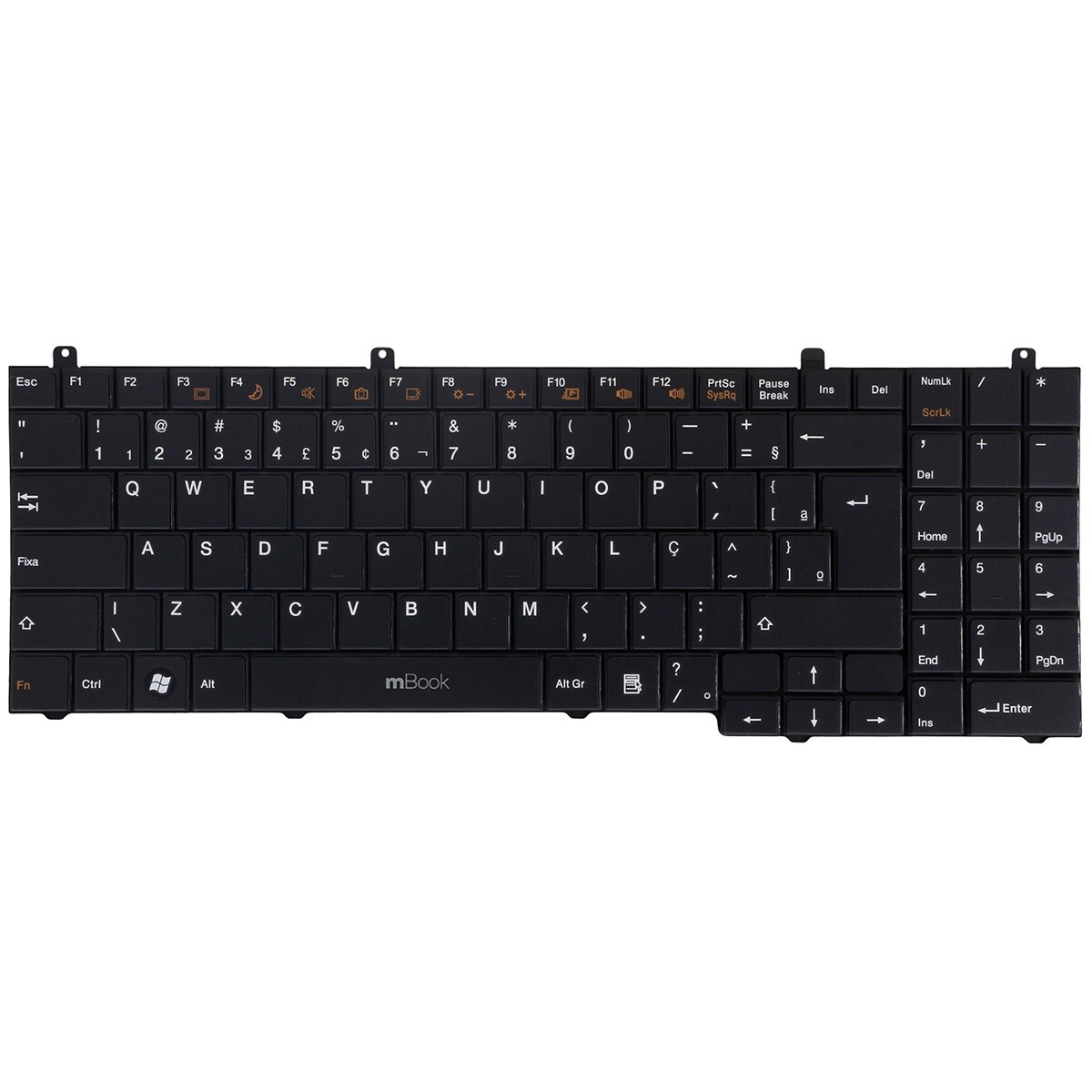 Teclado Para notebook Itautec N8645, Is1558 Br com Ç, 