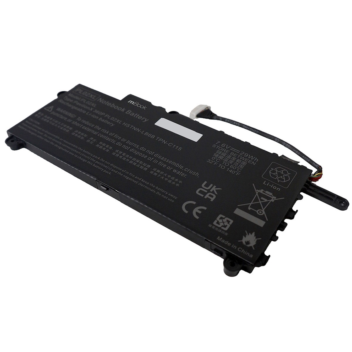 Bateria Hp Pavilion Pl02xl Hstnn-lb6b Tpn-c115 751681-421