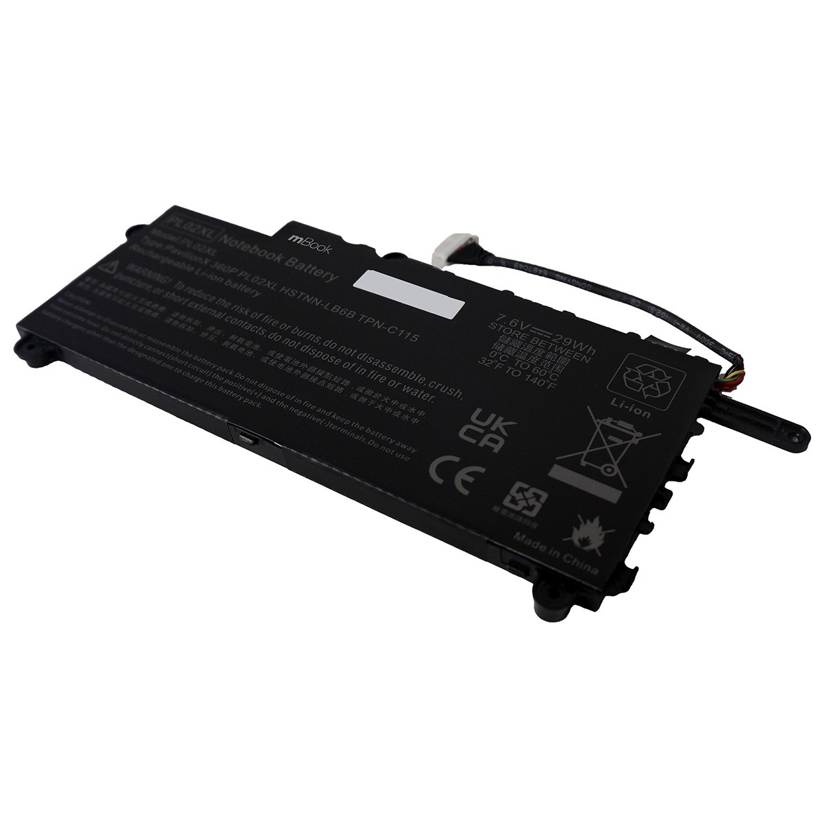 Bateria Hp Pavilion Pl02xl Hstnn-lb6b Tpn-c115 751681-421, 