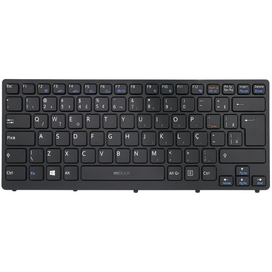 Teclado para Sony Vaio Vpc-cw13fx/r Pcg-61412m BR com Ç