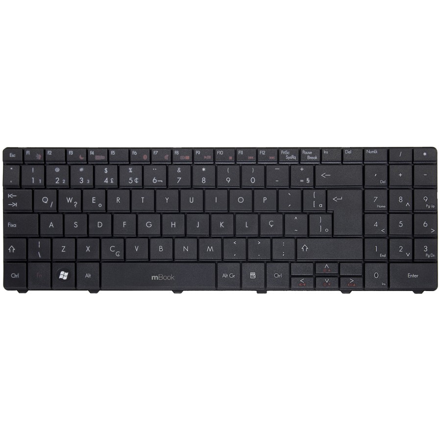 Teclado para Gateway compatível com MP-07F33U4-4424H BR, 