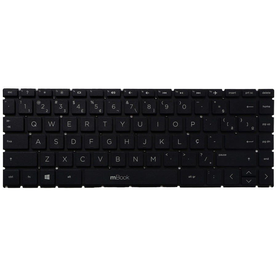 Teclado pra notebook HP 14-DF000 ABNT BR com Ç