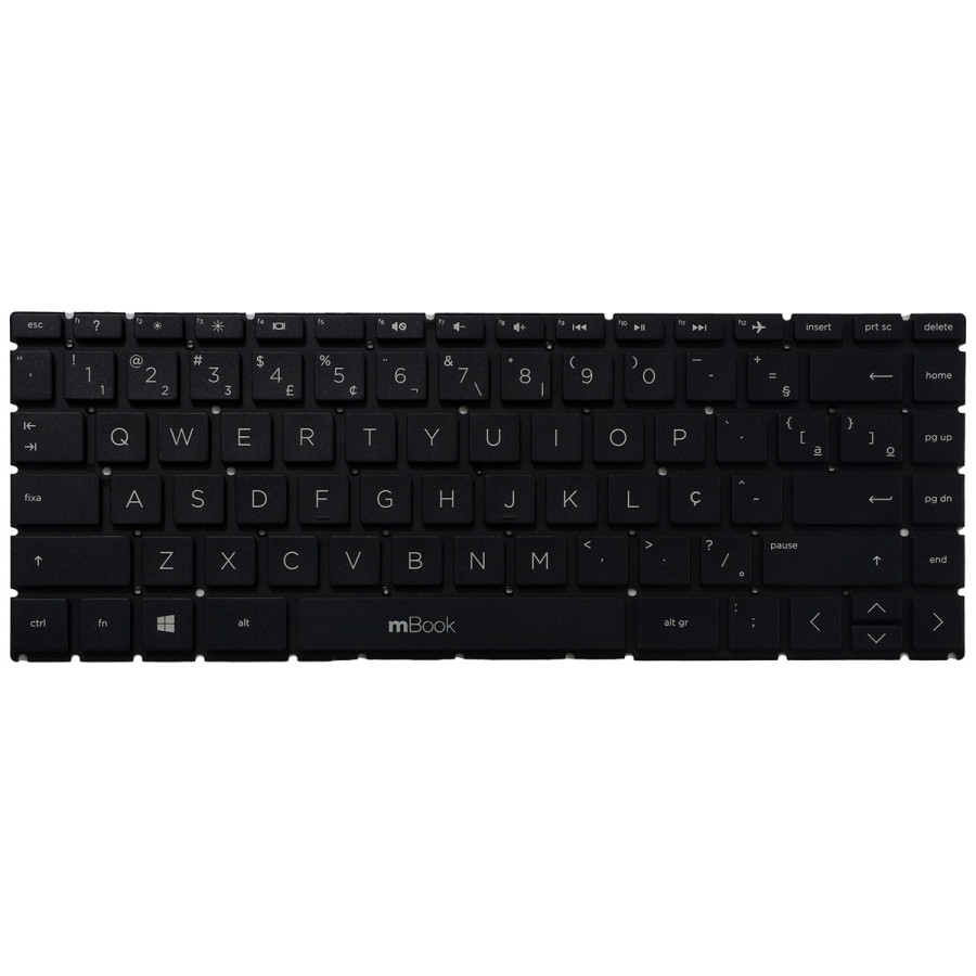 Teclado compatível com HP NSK-XM0SC Layout ABNT BR Com Ç