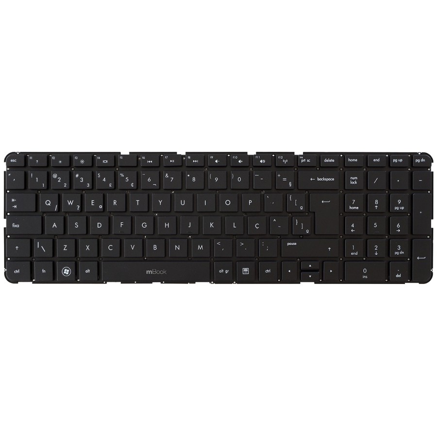Teclado Preto Hp Dv7-4000 Series Aelx7u00010 Lx7 Br Com Ç