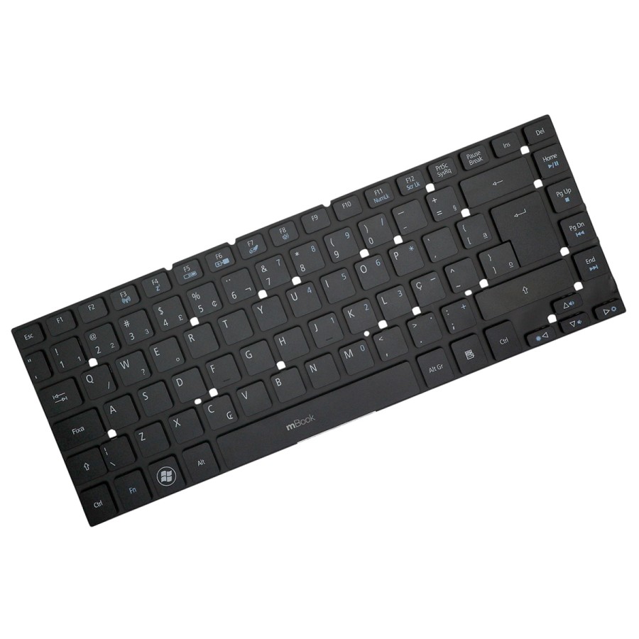 Teclado P/ Notebooks para Acer Es1-511-c98n E5-411 Ç Preto, 