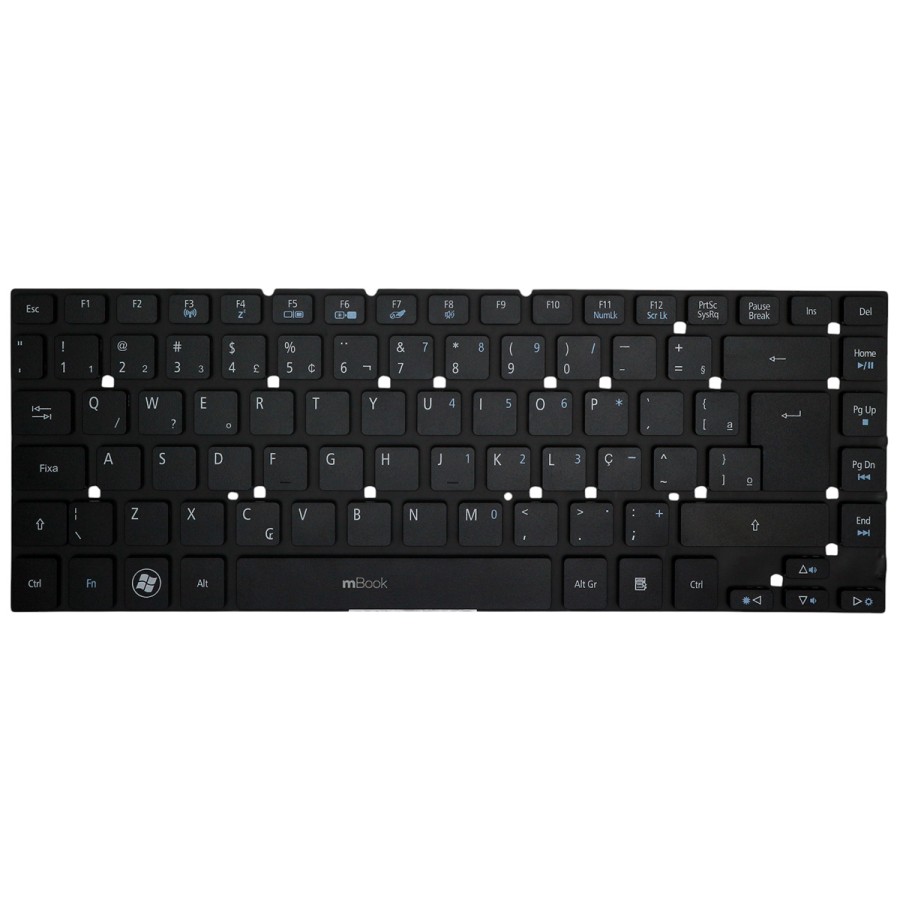 Teclado P/ Notebooks para Acer Es1-511-c98n E5-411 Ç Preto, 
