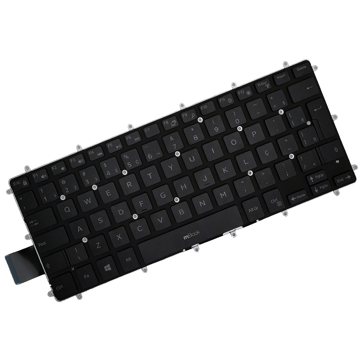 Teclado pra Dell Inspiron i15-7580-A40S BR Sem LED Teclado pra Dell Inspiron i15-7580-A40S BR Sem LED