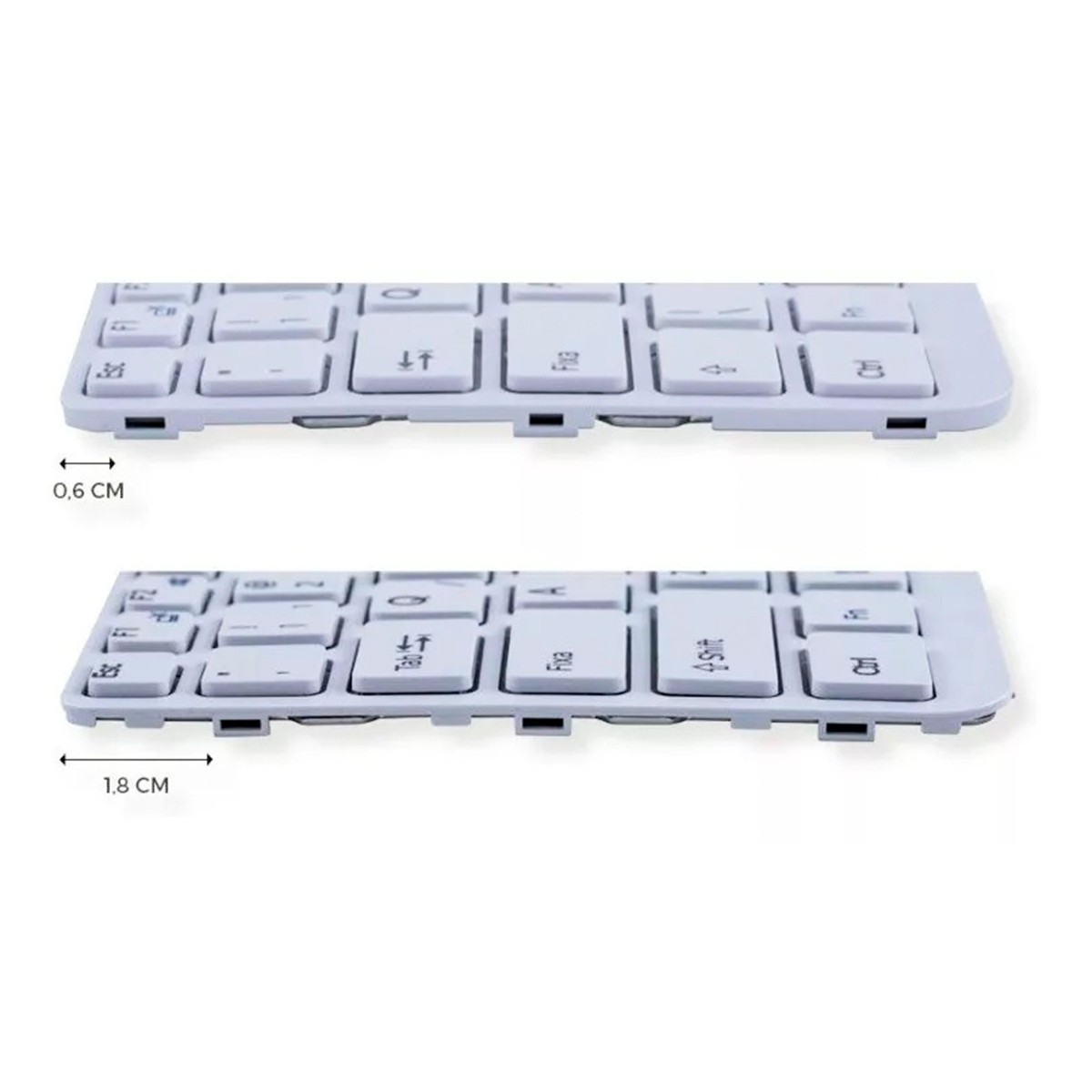 Teclado Sony Vaio SVE14118FXW SVE141190X Branco Com Frame, 