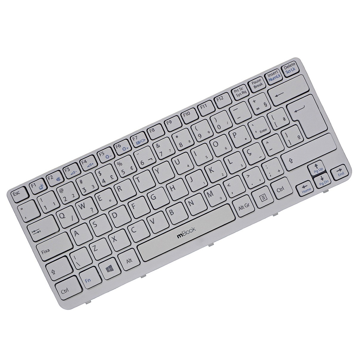 Teclado Sony Vaio SVE141D11U SVE1413CCXW Branco Com Frame