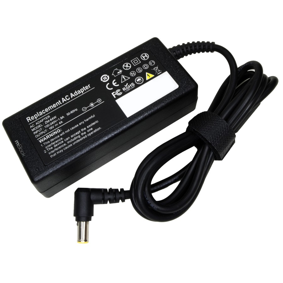 Fonte Carregador para Sony Vaio VGN-T50B VGN-T50B/L 16V 4A