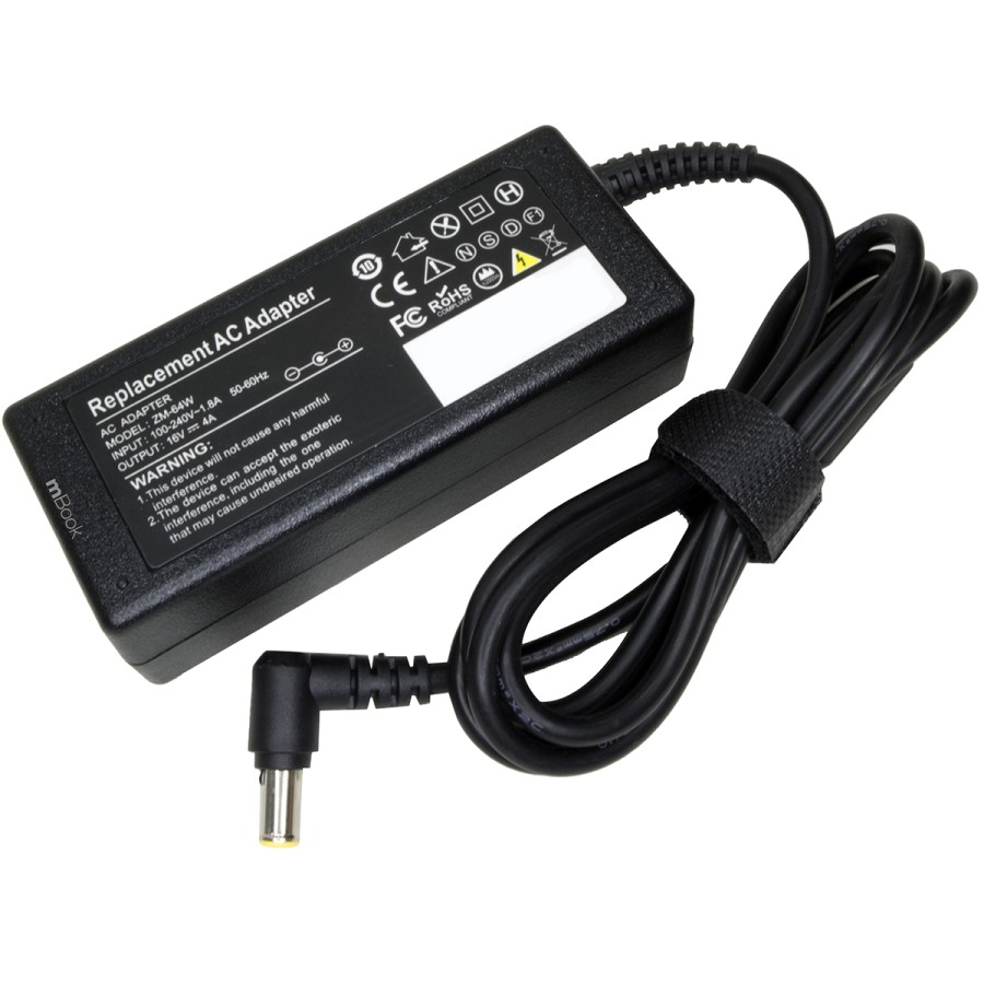 Fonte Carregador para Sony Vaio VGN-T50B VGN-T50B/L 16V 4A