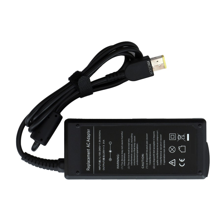 Fonte Carregador para Lenovo G400s T440 20v 3,25a Retangular