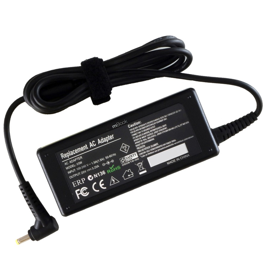 Fonte Carregador para Lenovo compatível com Adlx65clgb2a 65w