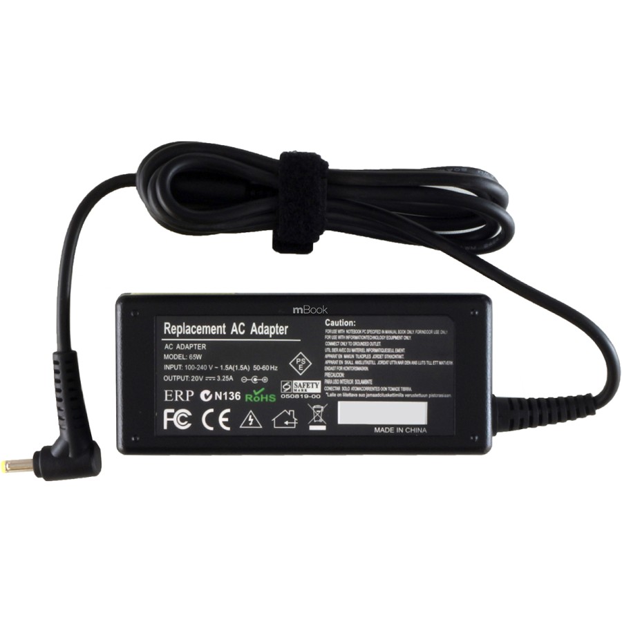 Fonte Carregador para Lenovo compatível com Adlx65clgb2a 65w