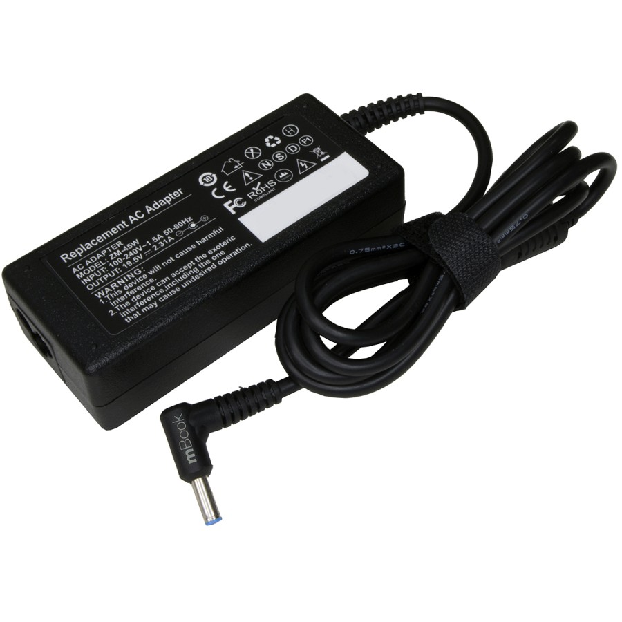 Fonte Para Ultrabook Para Hp 19.5v 2.31A 45W Pino Azul