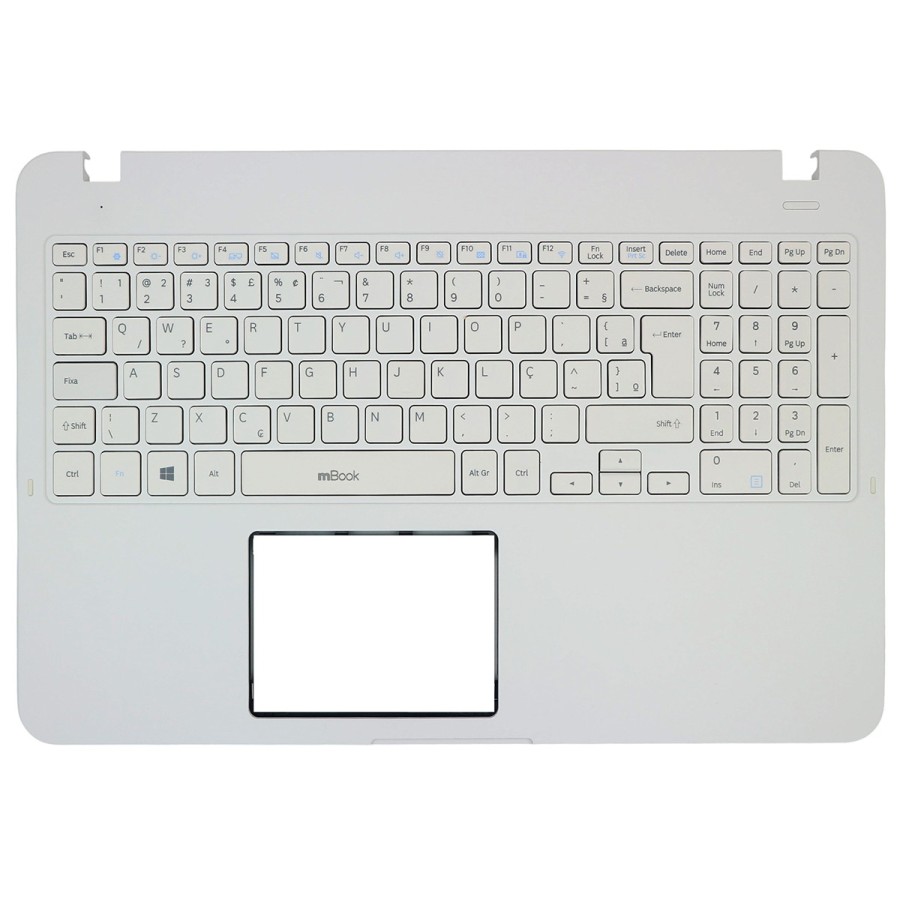 Teclado com palmrest para Samsung nsk-ms1sn Branco, 