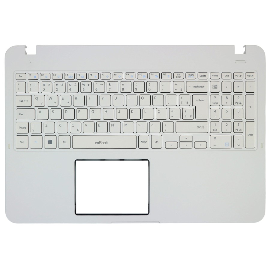 Teclado Palmrest para Samsung Expert NP350XBE-XD1BR Branco, 