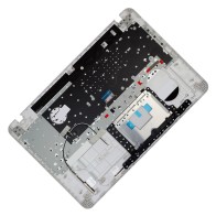 Teclado Palmrest para Samsung NP350XBE-KDABR Branco, Teclado Palmrest para Samsung NP350XBE-KDABR Branco,