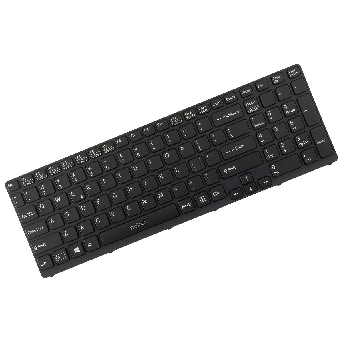 Teclado para Sony VAIO SVE1713M1EB SVE17125CXB Layout US Teclado para Sony VAIO SVE1713M1EB SVE17125CXB Layout US