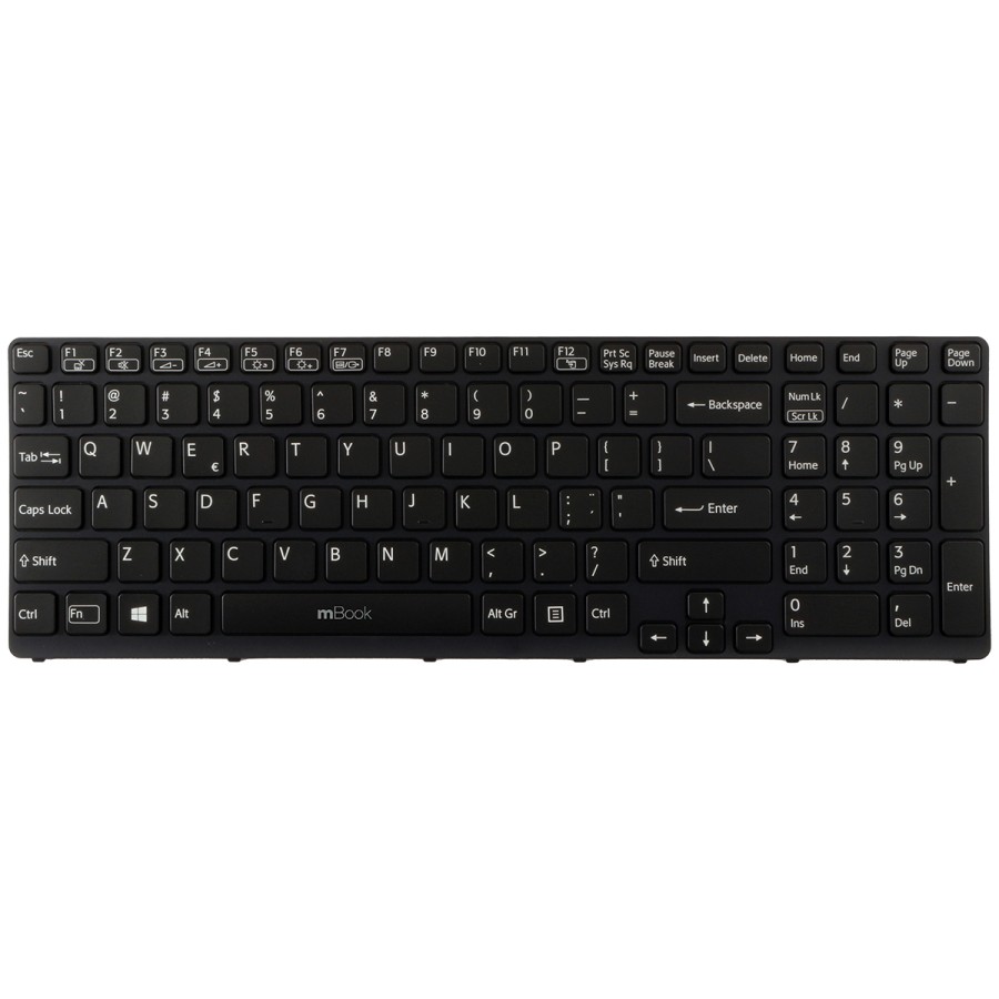 Teclado para Sony VAIO SVE1713M1EB SVE17125CXB Layout US
