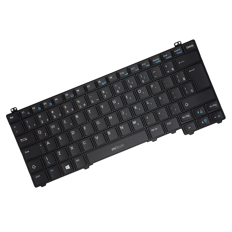 Teclado para Dell 0h64xf Nsk-ld1bc Retroiluminado Br Com Ç, 