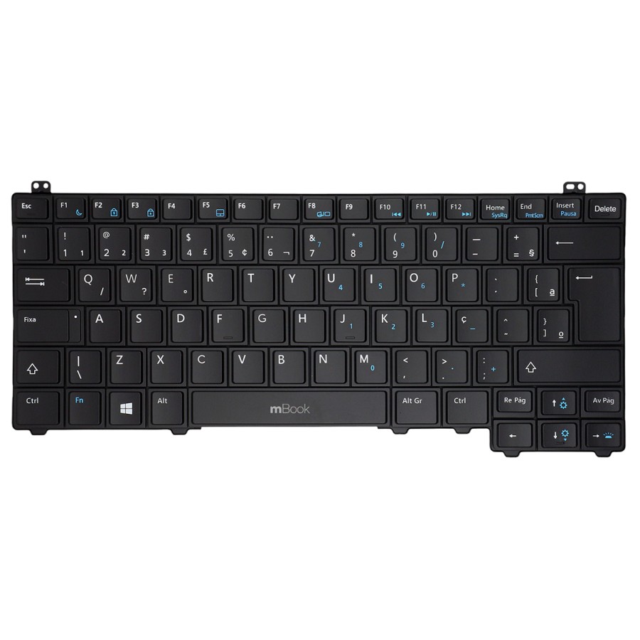 Teclado para Dell 0h64xf Nsk-ld1bc Retroiluminado Br Com Ç, 