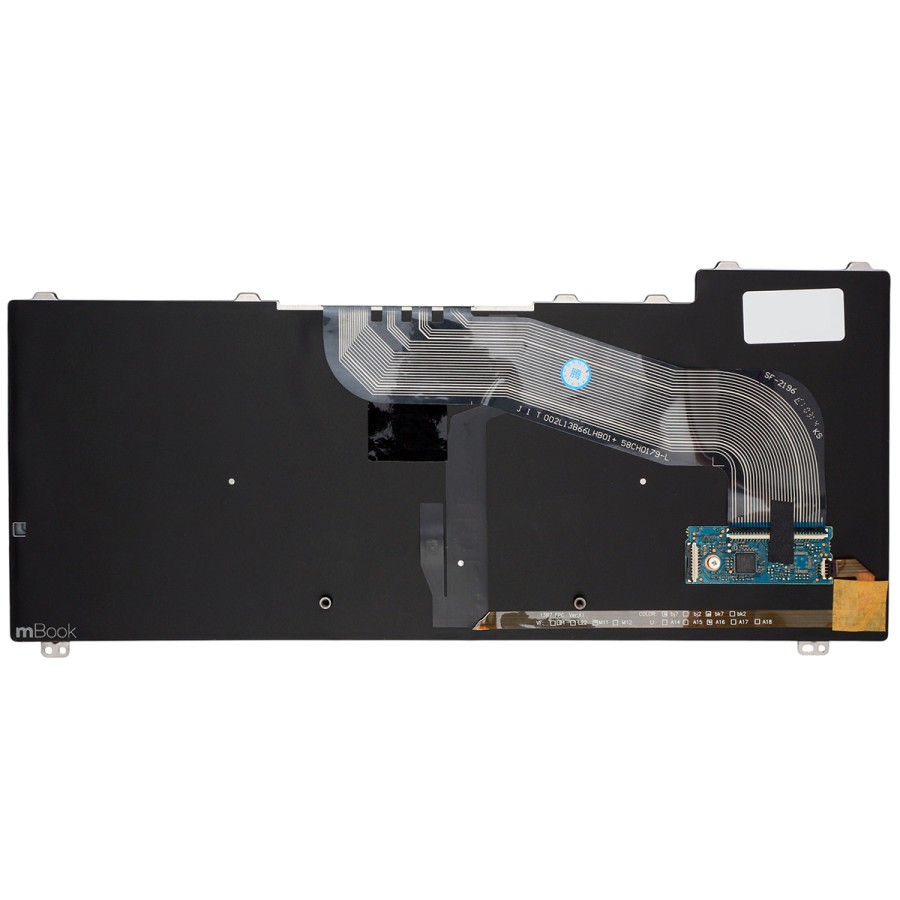 Teclado para Dell 0h64xf Nsk-ld1bc Retroiluminado Br Com Ç, 