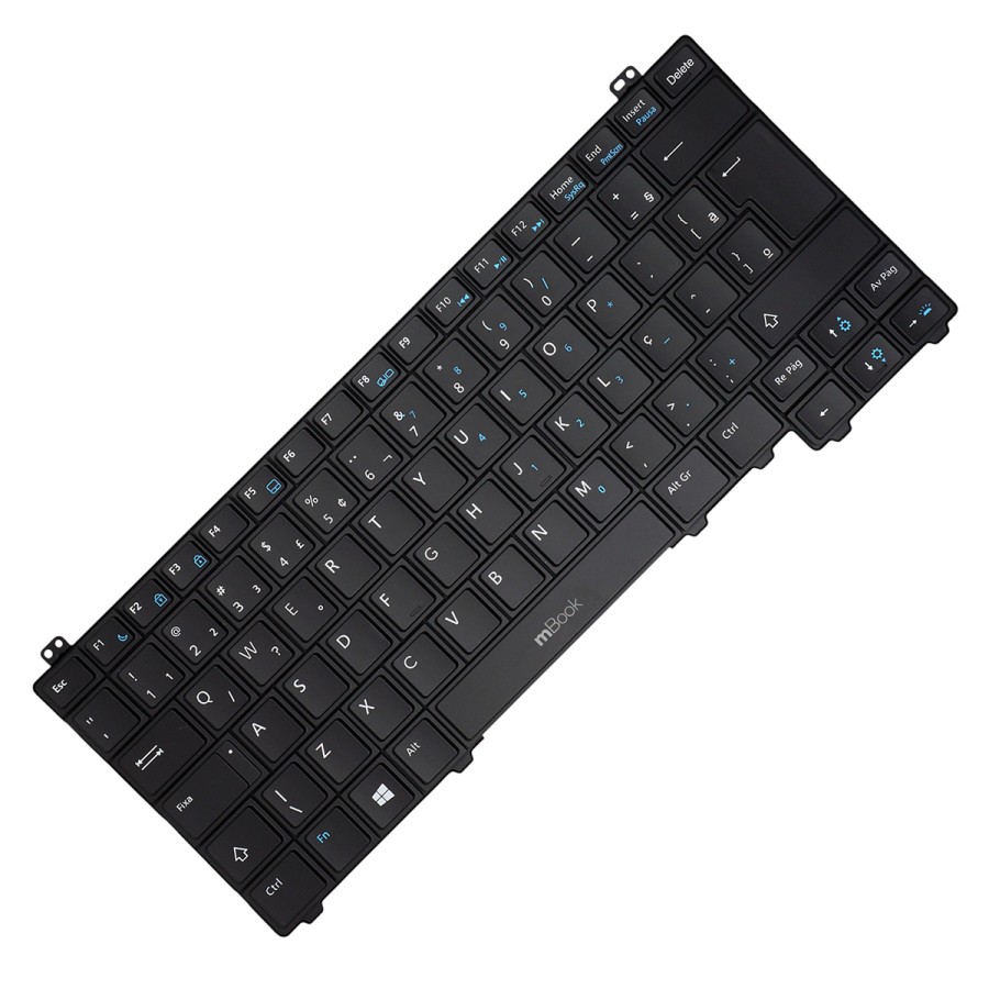 Teclado para Dell 0h64xf Nsk-ld1bc Retroiluminado Br Com Ç, 