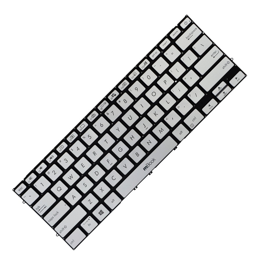 Teclado Compatível com 9z.nfkbn.c01 Prata US Led, 